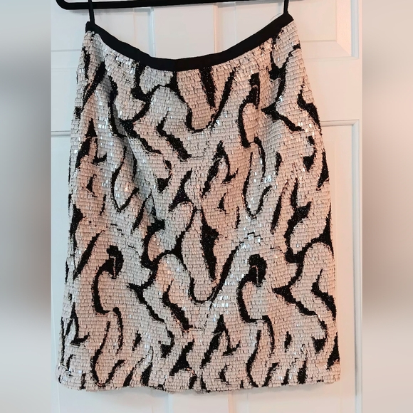 Antonio Melani Sequin Skirt - Black and Silver - Picture 1 of 5